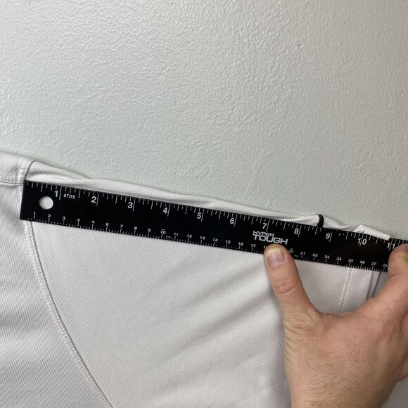 Nike Golf Men Polo Shirt Medium M White Logo Embroidered Short Sleeve Dri Fit UV - Picture 10 of 10